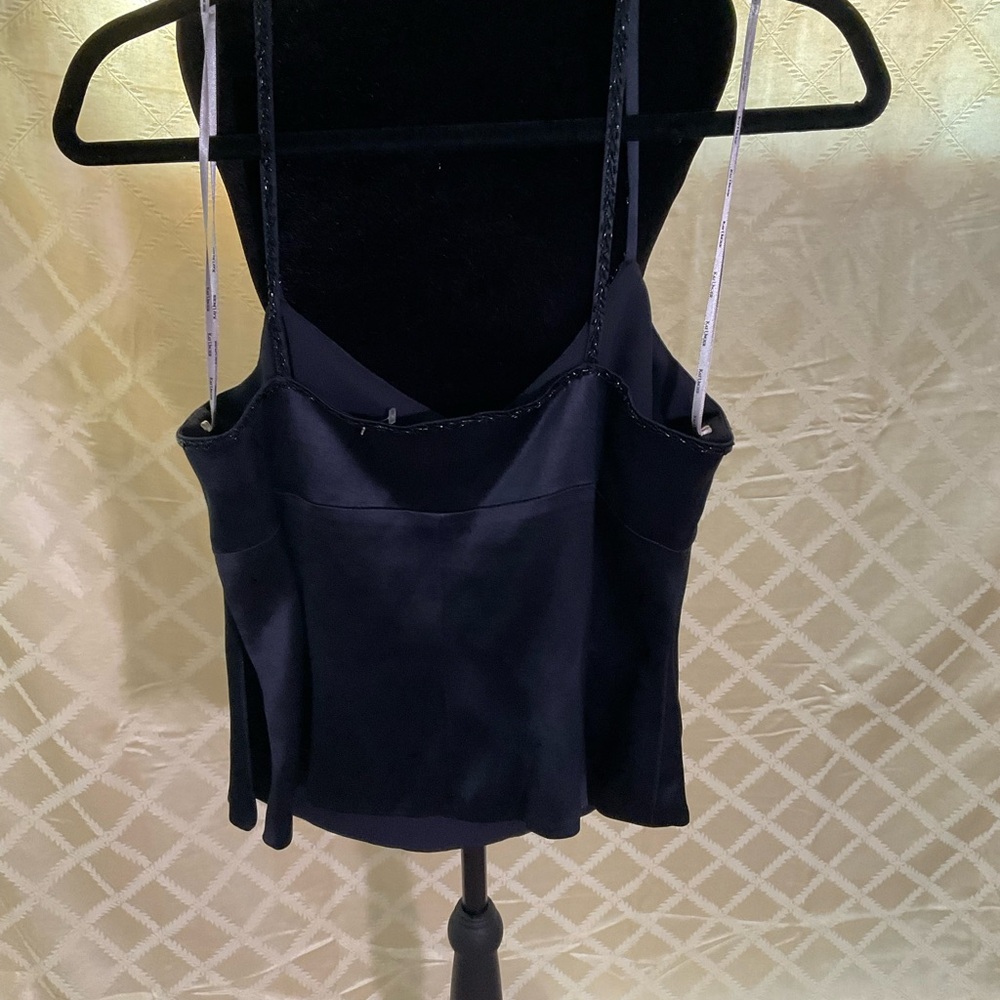 Kay Unger black silk tank size 10